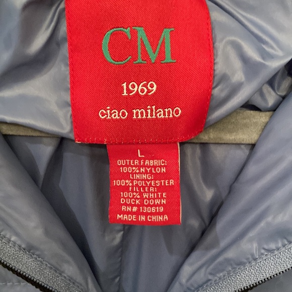 Ciao Milano blue quilted  vest - Picture 2 of 5
